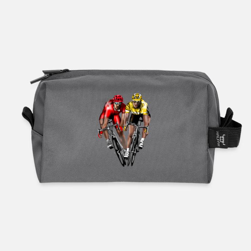 Rennrad - Recycelte Kulturtasche - Anthrazit