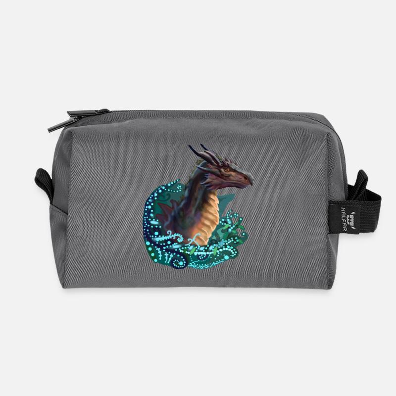 Drachen - Recycelte Kulturtasche - Anthrazit