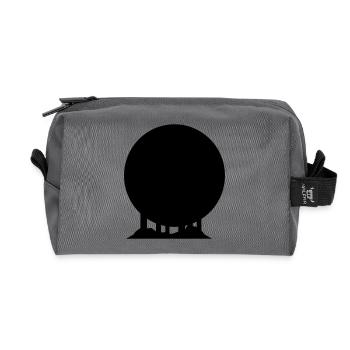 japan_gate_02 - Recycled Toiletry Zip Bag - anthracite - Front