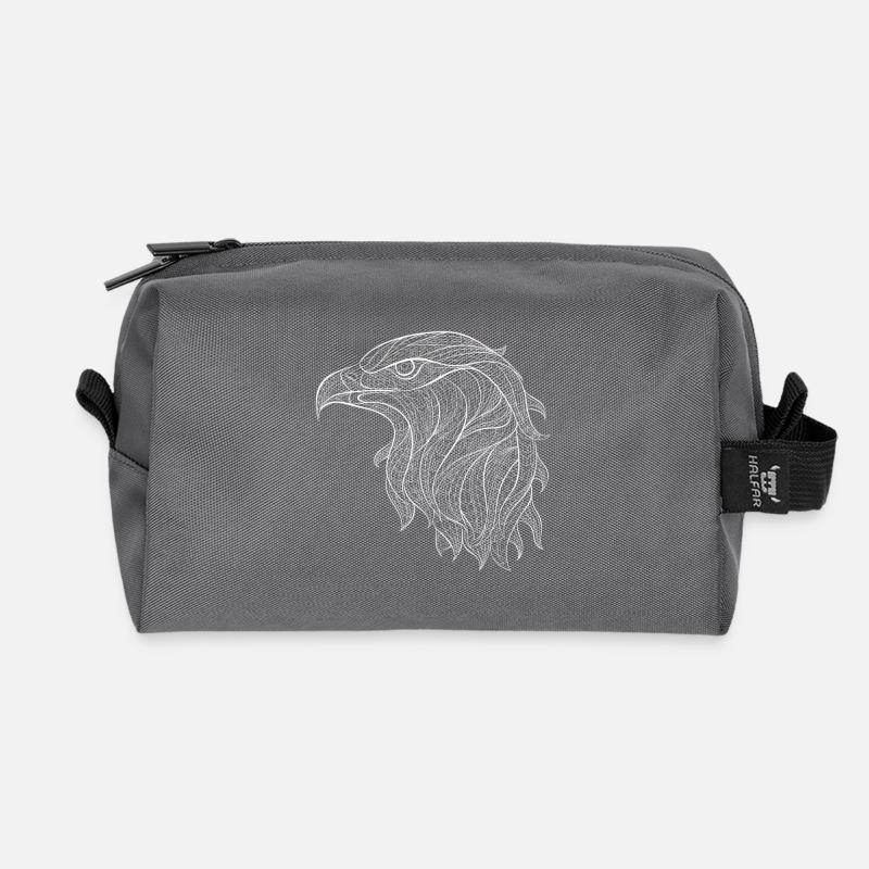Eagle - Eagle - Recycled Toiletry Zip Bag - anthracite
