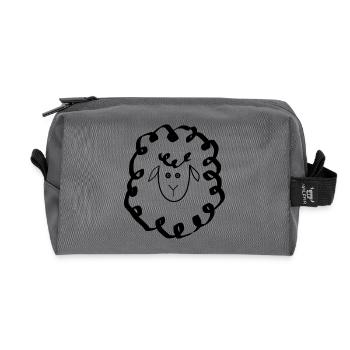 Mouton Mouton Agneau - Trousse de toilette en tissu recyclé - anthracite - Devant