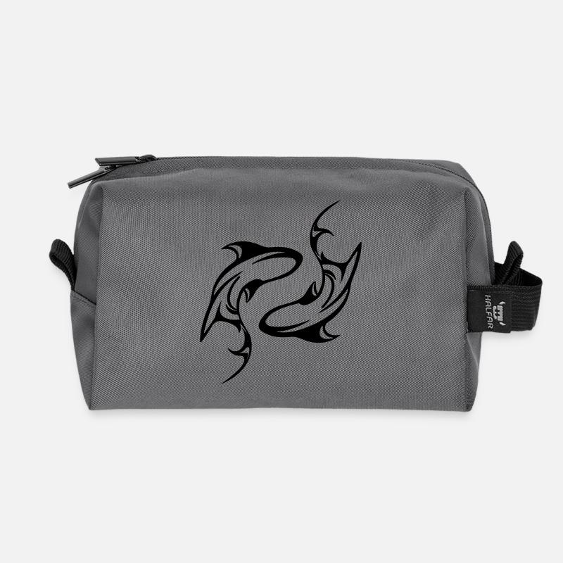 Haie - Yin Yang - In alle Vector Farben - Recycelte Kulturtasche - Anthrazit