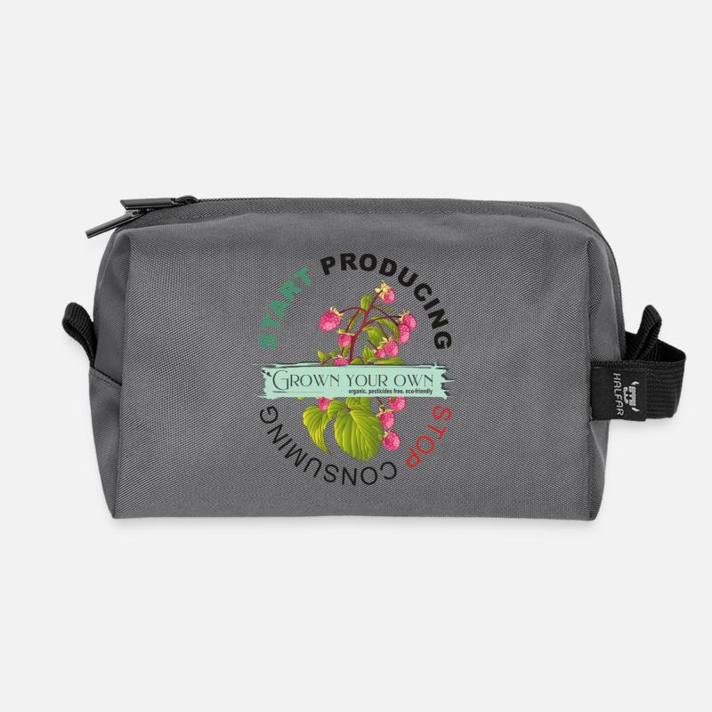 START PRODUCING | STOP CONSUMING - Recycelte Kulturtasche - Anthrazit
