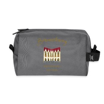 Braunschweig Town Hall, Lower Saxony - Recycled Toiletry Zip Bag - anthracite - Front
