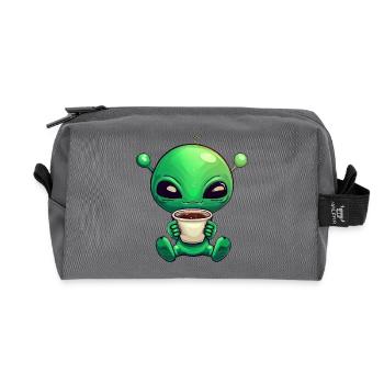 Alien Alien Coffee Drinker Early Bird G - Trousse de toilette en tissu recyclé - anthracite - Devant