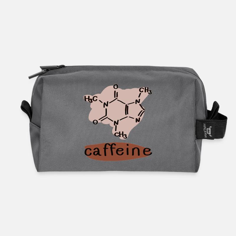 Koffein - Recycelte Kulturtasche - Anthrazit
