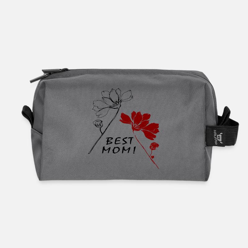 Best Mom - Recycelte Kulturtasche - Anthrazit