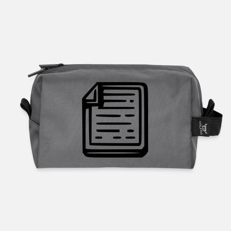 Notes - Recycled Toiletry Zip Bag - anthracite