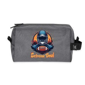 Extreme Bowl - Recycled Toiletry Zip Bag - anthracite - Front