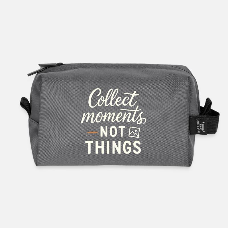 Collect_Moments - Recycelte Kulturtasche - Anthrazit