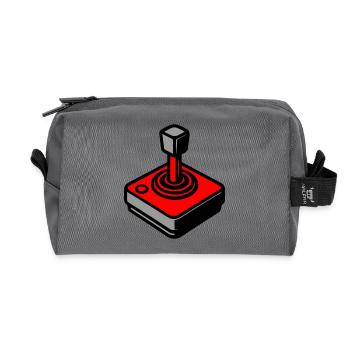 Gamer Joystick Rétro - Trousse de toilette en tissu recyclé - anthracite - Devant