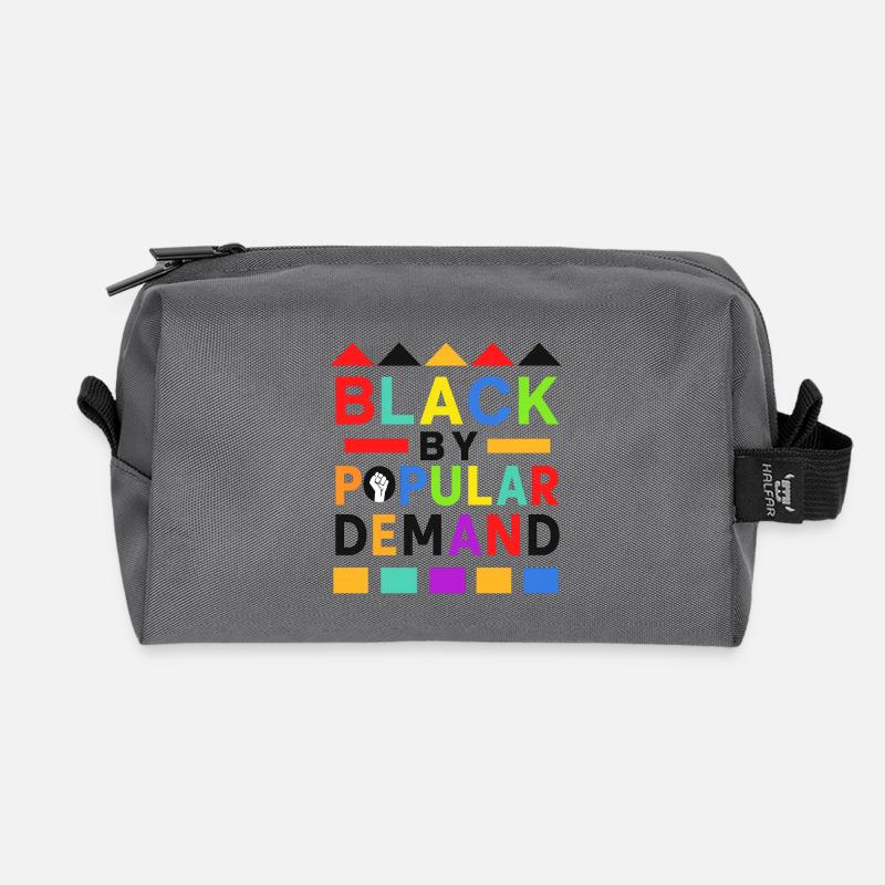 Black by Popular Demand Regenbogen Black Lives Matter - Recycelte Kulturtasche - Anthrazit