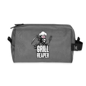 Grill Reaper – Conception de barbecue pour les maîtres du gril - Trousse de toilette en tissu recyclé - anthracite - Devant