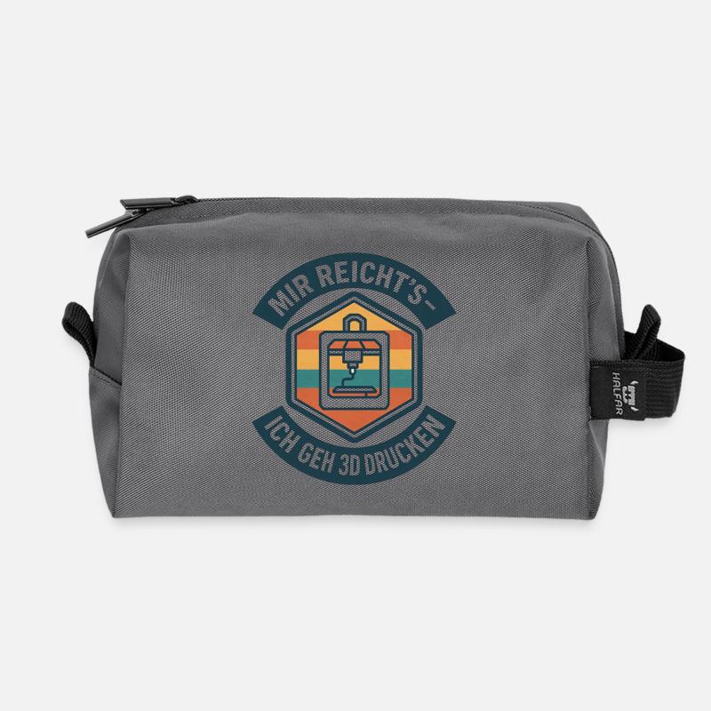 3D Printing I've Had Enough G-Code - Recycled Toiletry Zip Bag - anthracite
