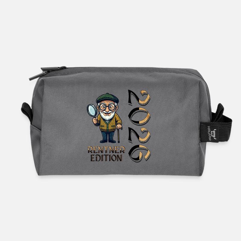 Rentner Detektiv Edition - Recycelte Kulturtasche - Anthrazit