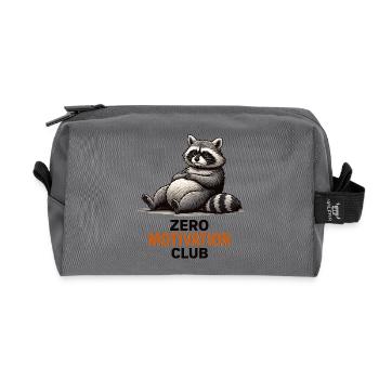 Zero Motivation Waschbärclub - Recycelte Kulturtasche - Anthrazit - Vorne