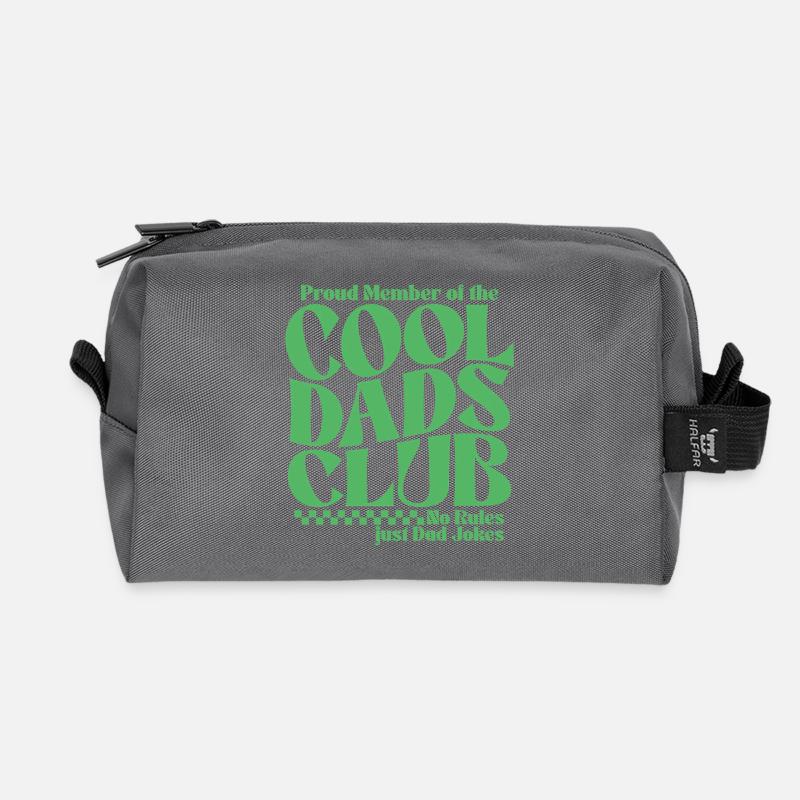Cool Dads Club - Papa Vatertag Geschenk - Recycelte Kulturtasche - Anthrazit
