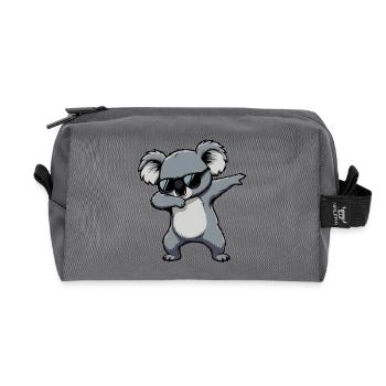 Taponage du koala - Trousse de toilette en tissu recyclé - anthracite - Devant