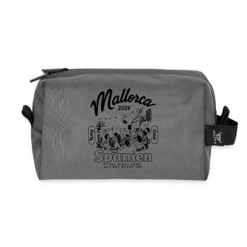 Mallorca 2026 Party Crew Spanien all night long - Recycelte Kulturtasche - Anthrazit - Vorne