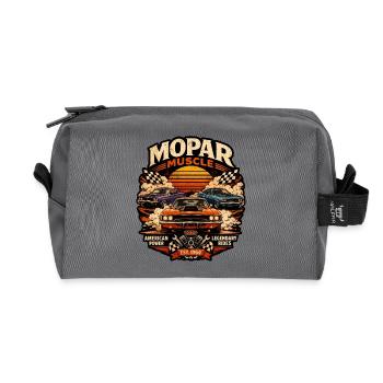 Mopar Muscle Retro Sunset Power Voiture américaine - Trousse de toilette en tissu recyclé - anthracite - Devant