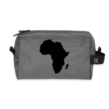 Africa - Recycled Toiletry Zip Bag - anthracite - Front