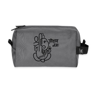 Ganesha Elefant (elephant) No.05_1c - Recycelte Kulturtasche - Anthrazit - Vorne