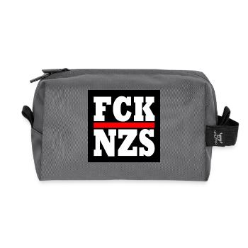 Fck nzs - Trousse de toilette en tissu recyclé - anthracite - Devant