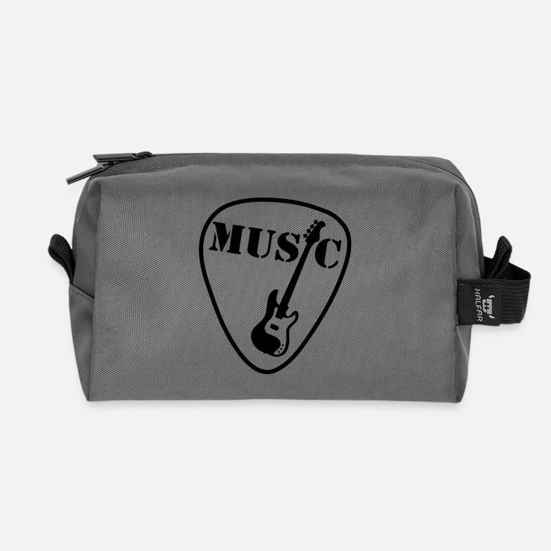 gitarre - Recycelte Kulturtasche - Anthrazit