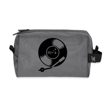 DJ vinyl LP (1c) - Recycelte Kulturtasche - Anthrazit - Vorne