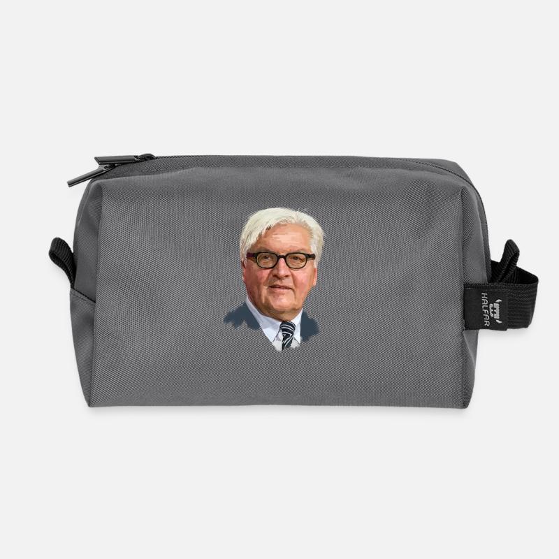 Frank-Walter Steinmeier - Recycled Toiletry Zip Bag - anthracite