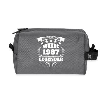 1987 - Recycelte Kulturtasche - Anthrazit - Vorne