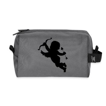 cupid - Recycled Toiletry Zip Bag - anthracite - Front