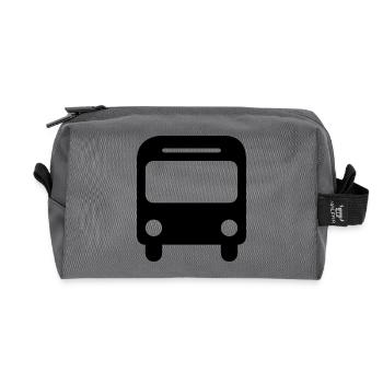 Bus - Recycelte Kulturtasche - Anthrazit - Vorne
