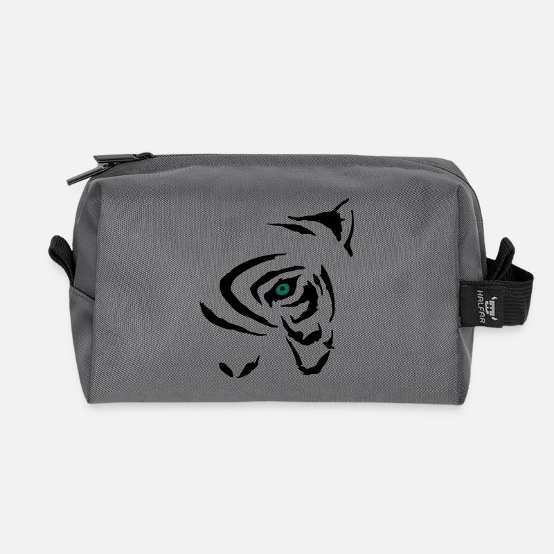 Tribal Tiger 2 - Recycelte Kulturtasche - Anthrazit
