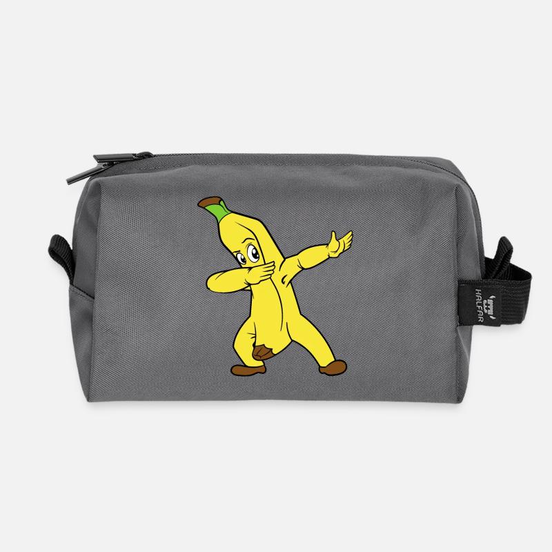 Dabbing Dab Banane - Recycelte Kulturtasche - Anthrazit