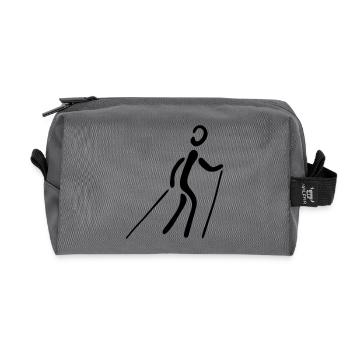 Nordic Walking - Recycelte Kulturtasche - Anthrazit - Vorne