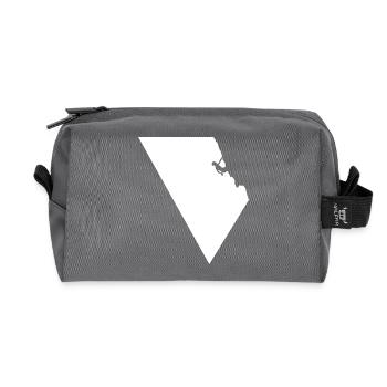 climber - Recycled Toiletry Zip Bag - anthracite - Front