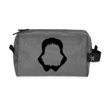 Shark Kiefer - Recycelte Kulturtasche - Anthrazit - Vorne