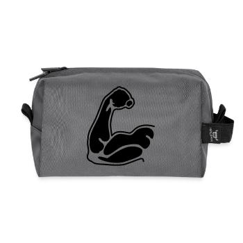 les muscles - Trousse de toilette en tissu recyclé - anthracite - Devant