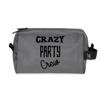 Crazy Party Crew - Alcohol - Alcool - Beer - Bière - Trousse de toilette en tissu recyclé - anthracite - Devant