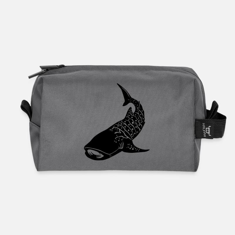 Whaleshark 2 - Recycled Toiletry Zip Bag - anthracite