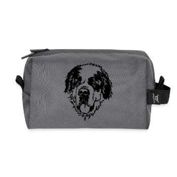 St. Bernard's Head - Recycled Toiletry Zip Bag - anthracite - Front