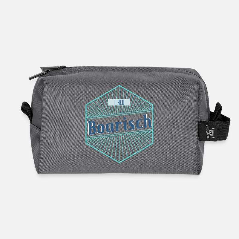 I red Boarisch - Recycelte Kulturtasche - Anthrazit