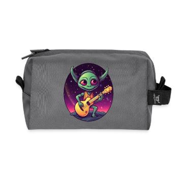 Alien-Gitarrist bei Sonnenuntergang - Recycelte Kulturtasche - Anthrazit - Vorne