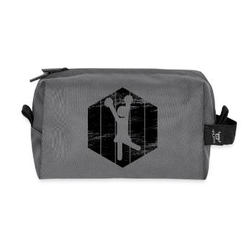 Figurines de pom-pom girl - Trousse de toilette en tissu recyclé - anthracite - Devant