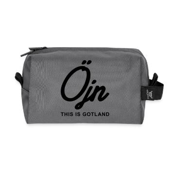 C’est Gotland - Öjn - Trousse de toilette en tissu recyclé - anthracite - Devant