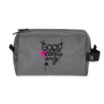 Énergie positive - Trousse de toilette en tissu recyclé - anthracite - Devant