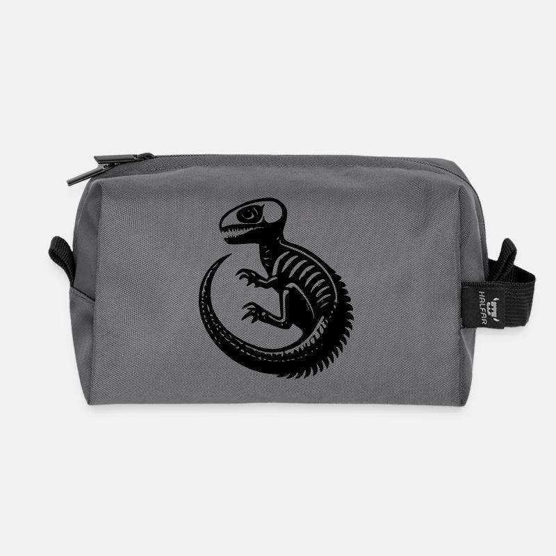 Dinosaurier-Fossil - Recycelte Kulturtasche - Anthrazit