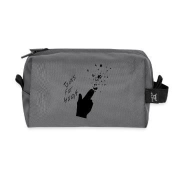 guns - Recycled Toiletry Zip Bag - anthracite - Front