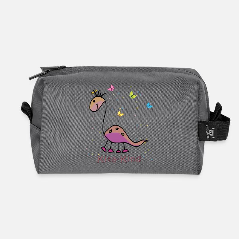 Kita Kind - Recycelte Kulturtasche - Anthrazit